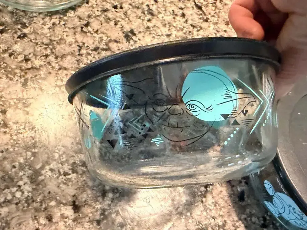 🔥Star Wars PYREX SET Special Edition Glass Storage Bowls with 2 Lids (5)